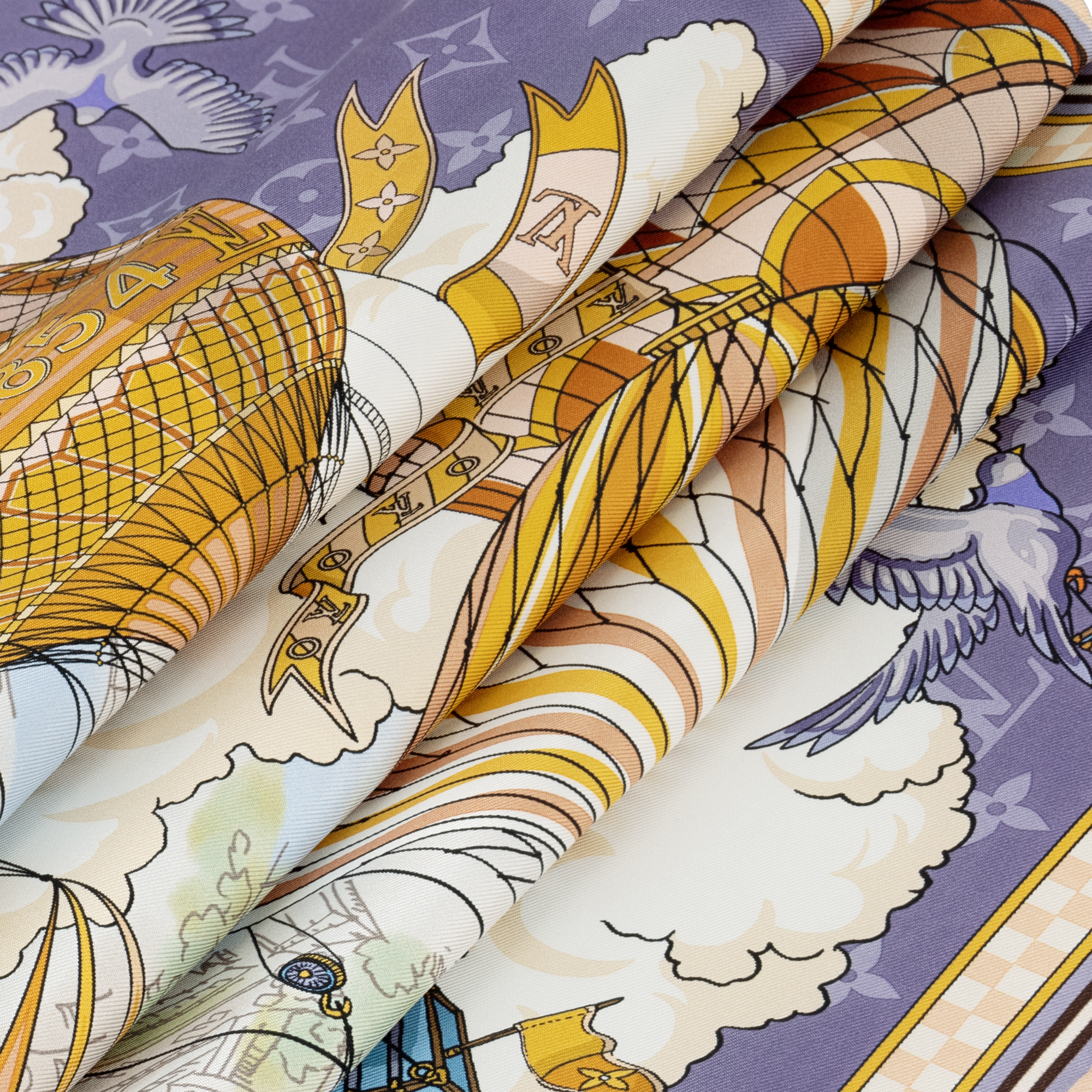 Women - From The Cloud Square 90 S00 Women Accessories Silk Squares and Bandeaux | LOUIS VUITTON (Product zoom)