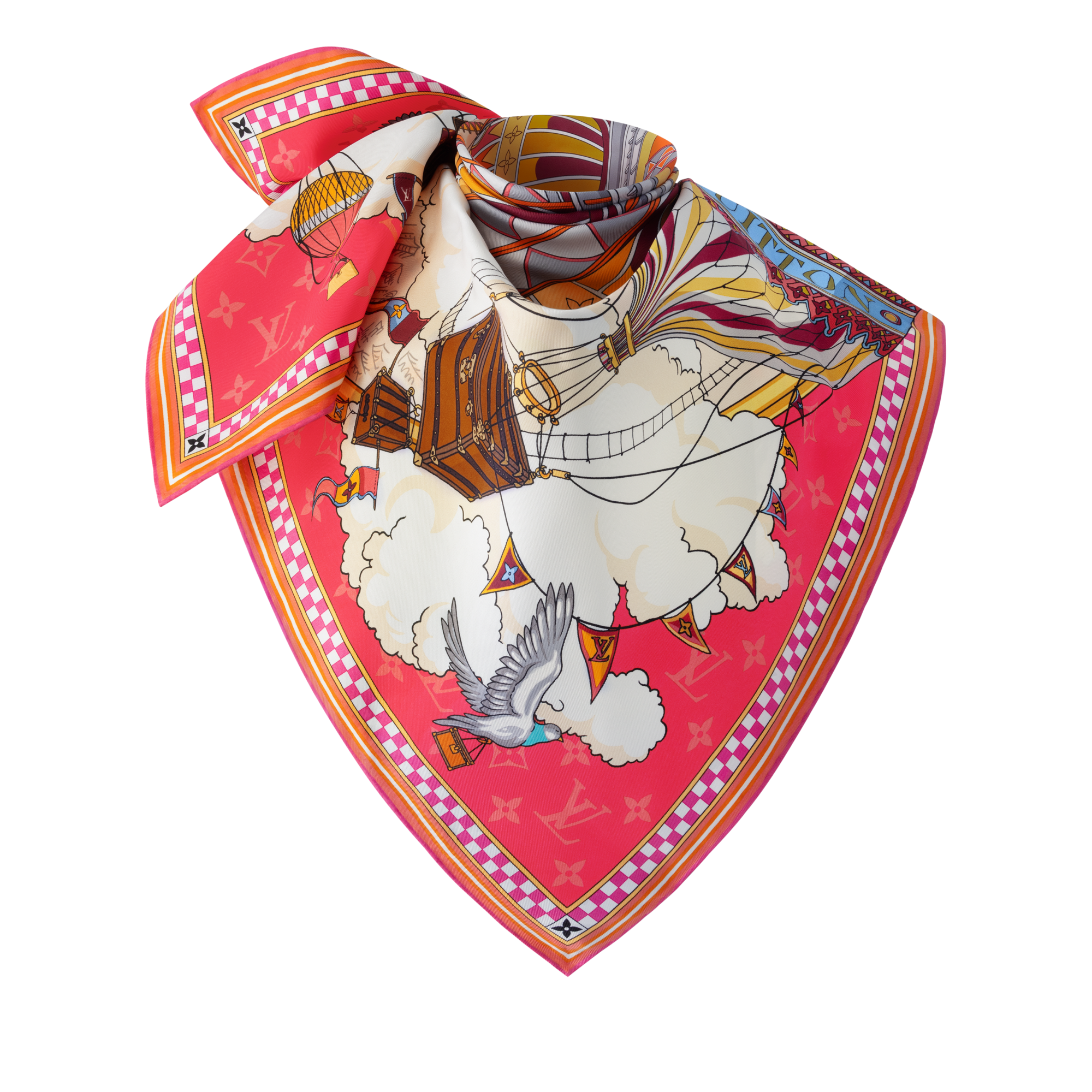 Women - From The Cloud Square 90 S00 Women Accessories Silk Squares and Bandeaux | LOUIS VUITTON (Product zoom)