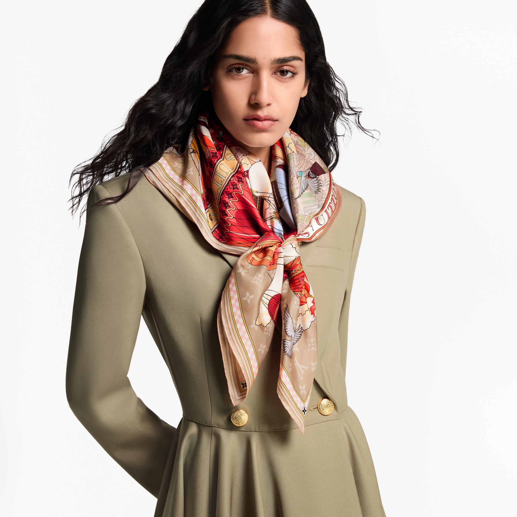 Women - From The Cloud Square 90 S00 Women Accessories Silk Squares and Bandeaux | LOUIS VUITTON (Product zoom)