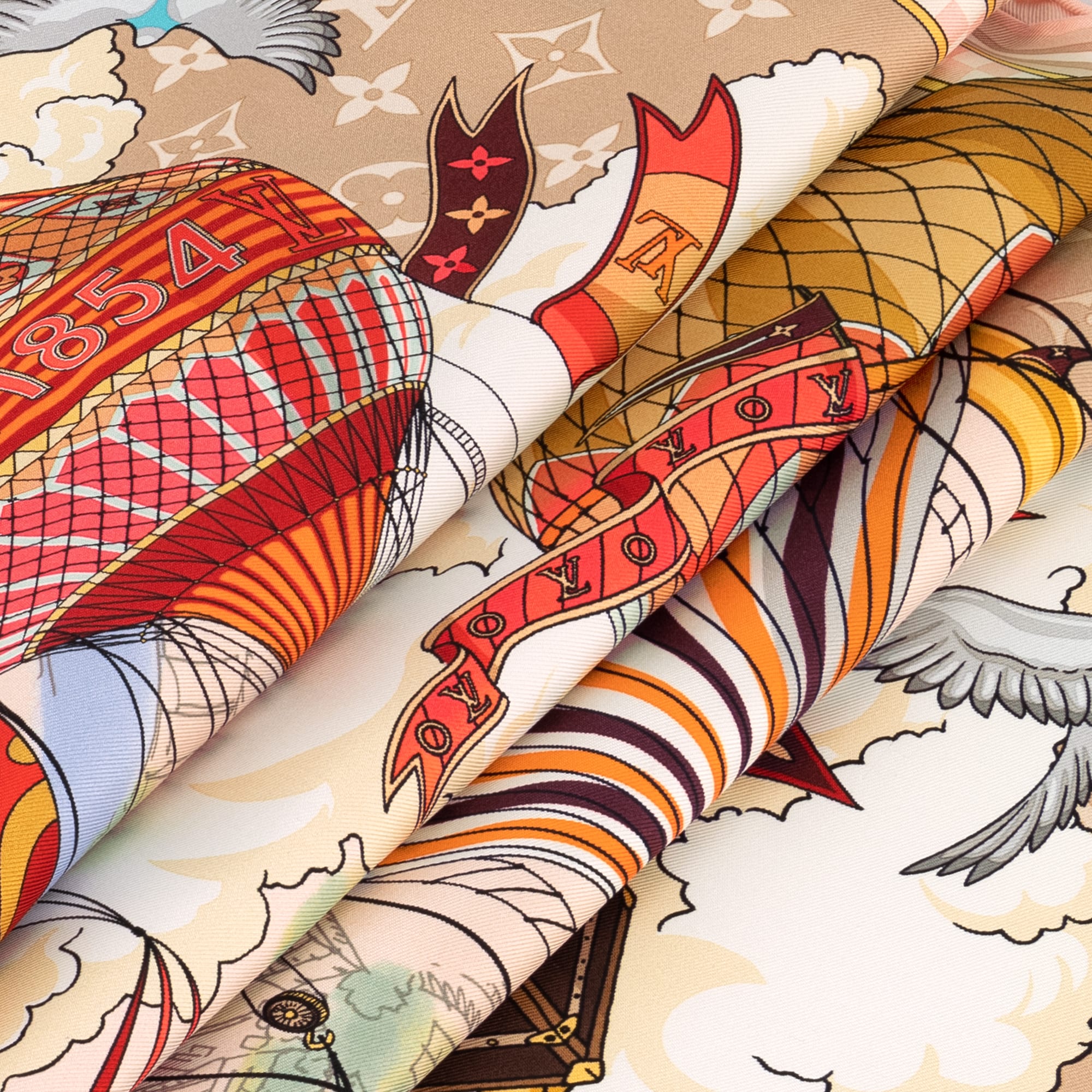 Women - From The Cloud Square 90 S00 Women Accessories Silk Squares and Bandeaux | LOUIS VUITTON (Product zoom)