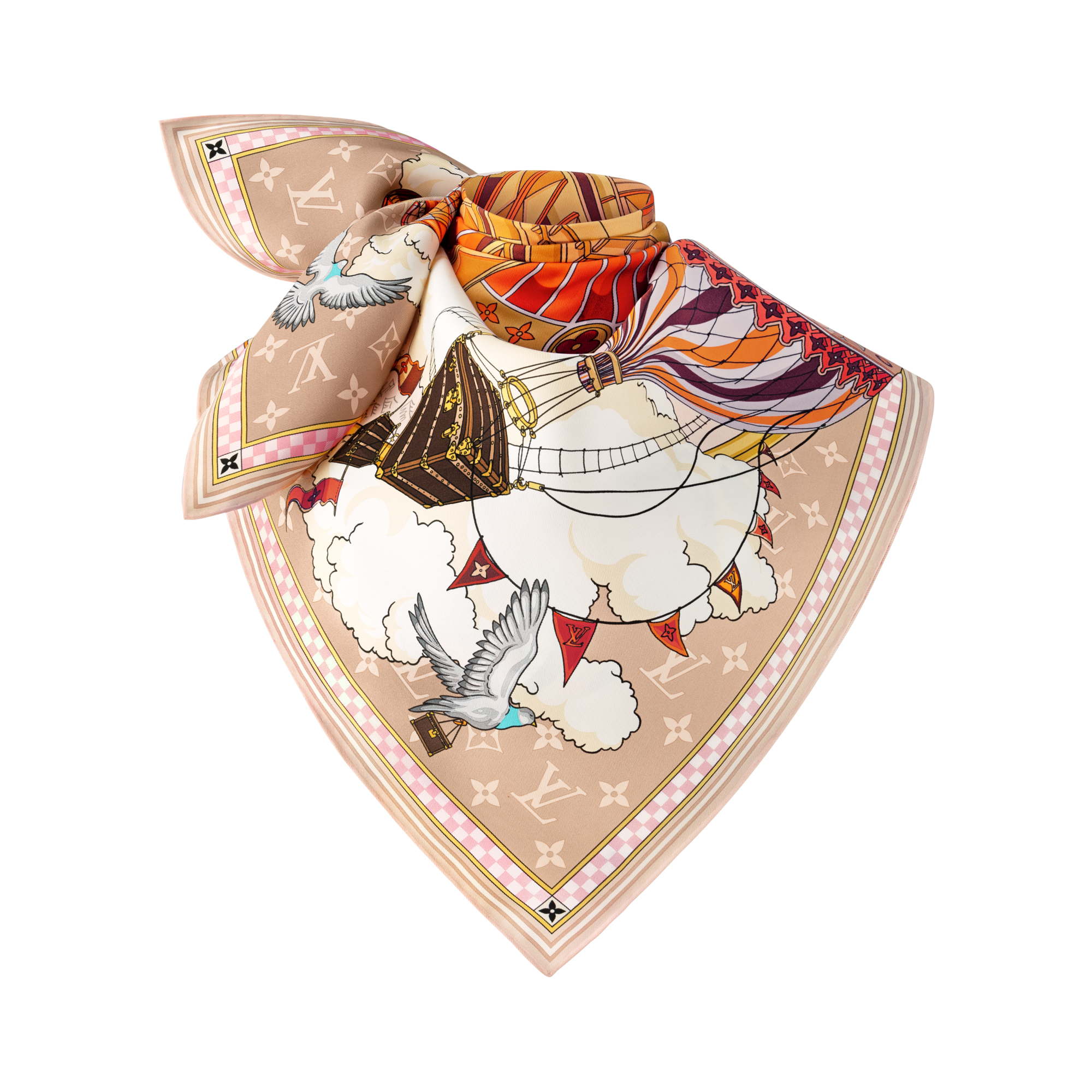 Women - From The Cloud Square 90 S00 Women Accessories Silk Squares and Bandeaux | LOUIS VUITTON (Product zoom)