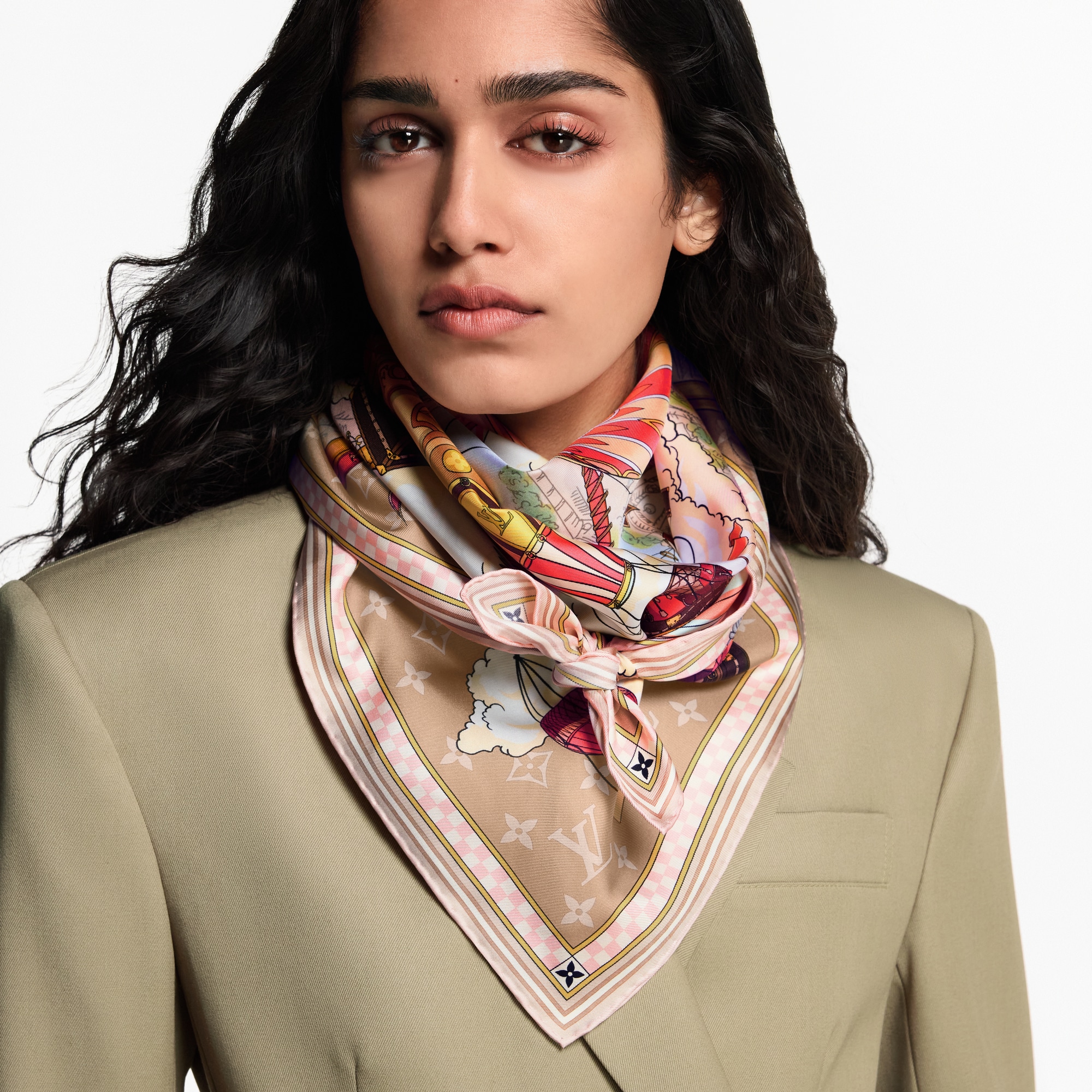 Women - From The Cloud Square 90 S00 Women Accessories Silk Squares and Bandeaux | LOUIS VUITTON (Product zoom)