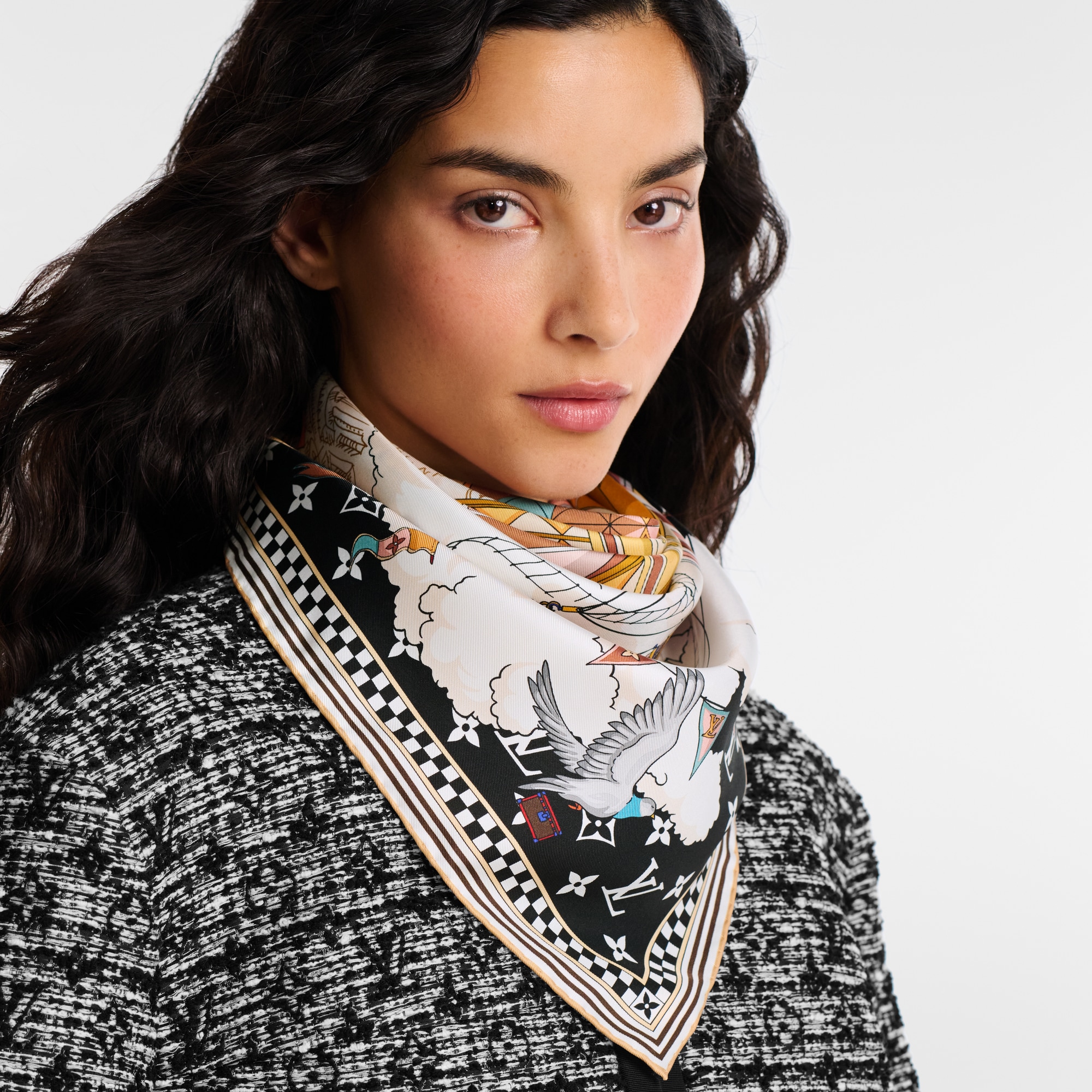 Women - From The Cloud Square 90 S00 Women Accessories Silk Squares and Bandeaux | LOUIS VUITTON (Product zoom)