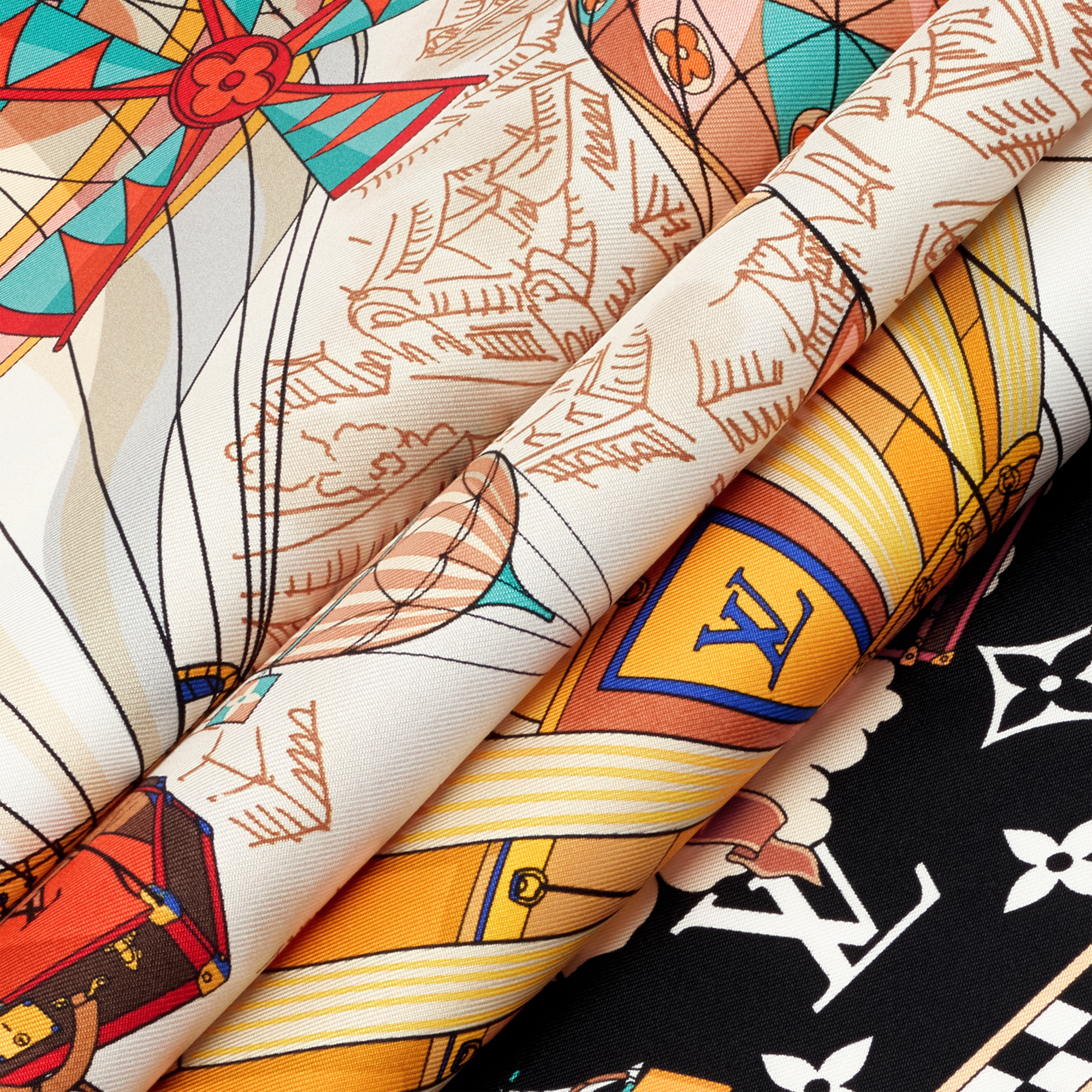 Women - From The Cloud Square 90 S00 Women Accessories Silk Squares and Bandeaux | LOUIS VUITTON (Product zoom)