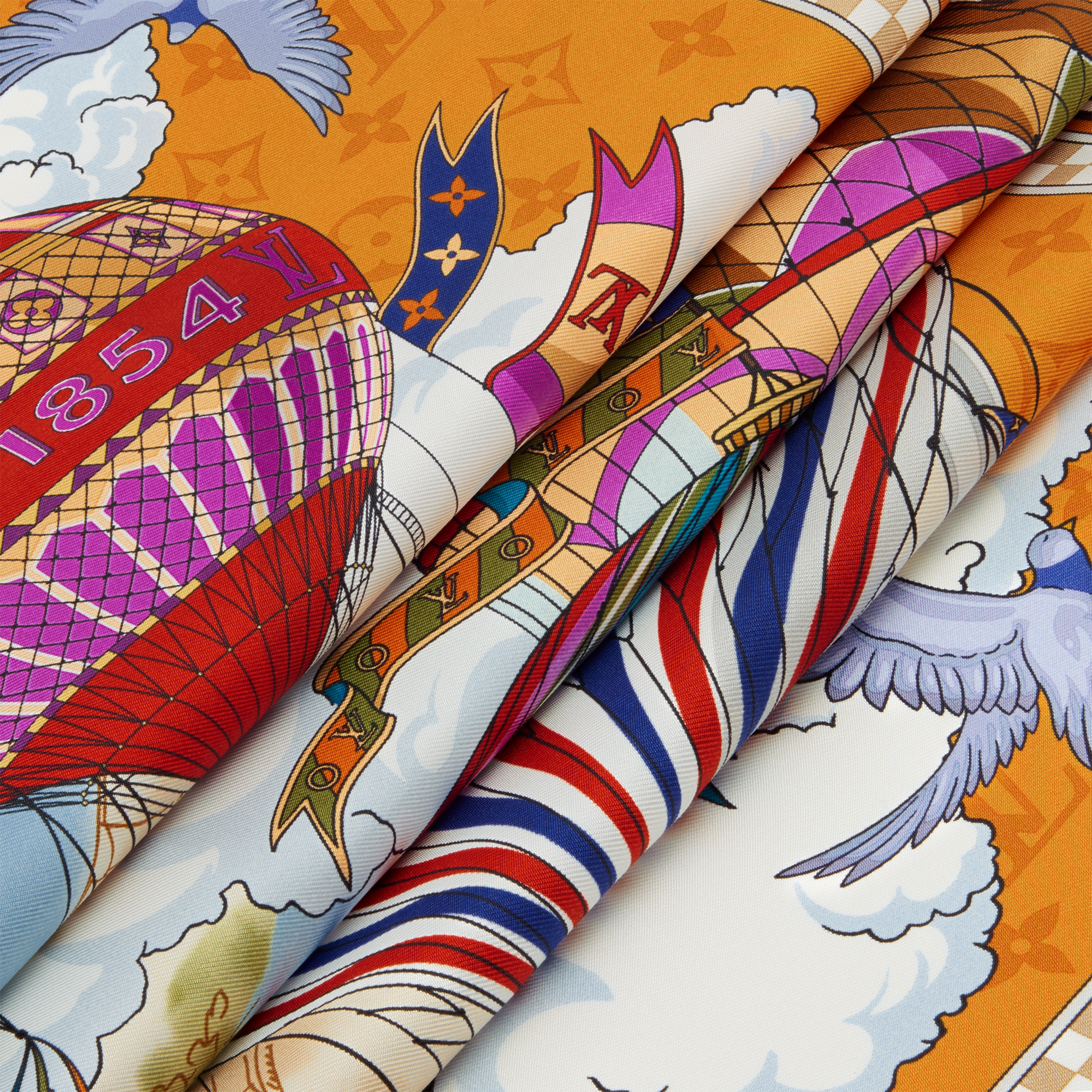 Women - From The Cloud Square 90 S00 Women Accessories Silk Squares and Bandeaux | LOUIS VUITTON (Product zoom)