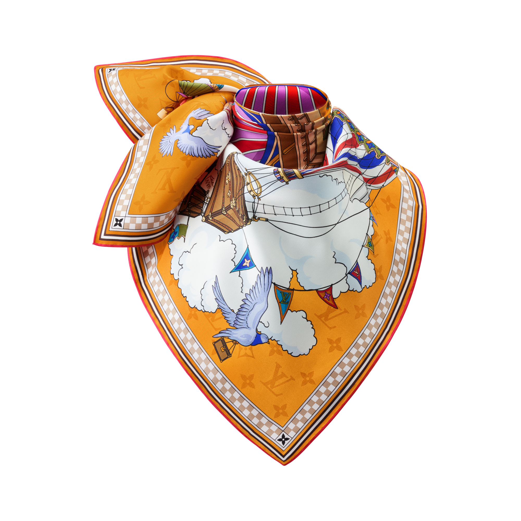 Women - From The Cloud Square 90 S00 Women Accessories Silk Squares and Bandeaux | LOUIS VUITTON (Product zoom)