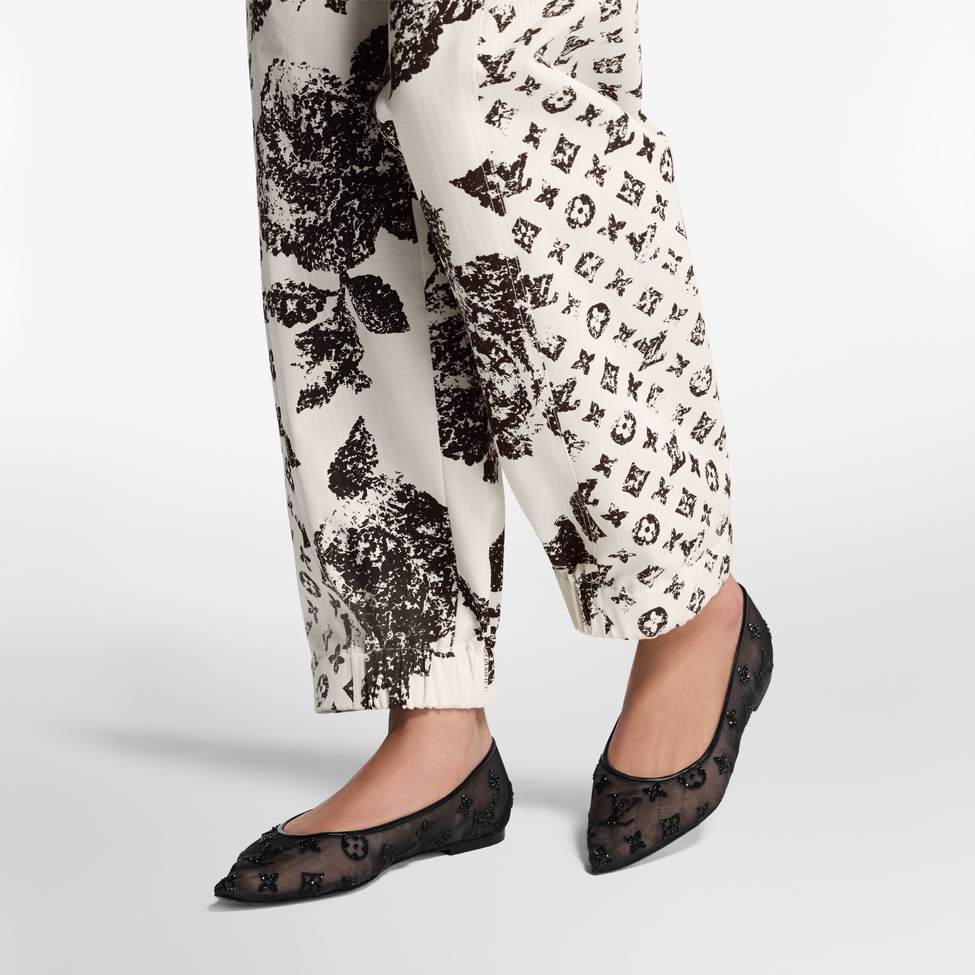 Gala Flat Ballerina Luxury Black LOUIS VUITTON