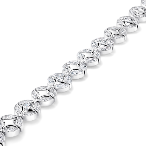 Les Extraordinaires - Galaxie Bracelet, White Gold and Diamonds Les Extraordinaires Jewellery Bracelets | LOUIS VUITTON (Product zoom)