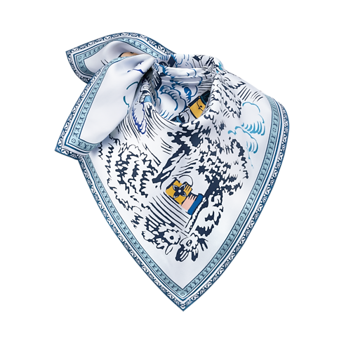 Women - Gaston’s Travel Square 90 S00 Women Accessories Silk Squares and Bandeaux | LOUIS VUITTON (Product zoom)