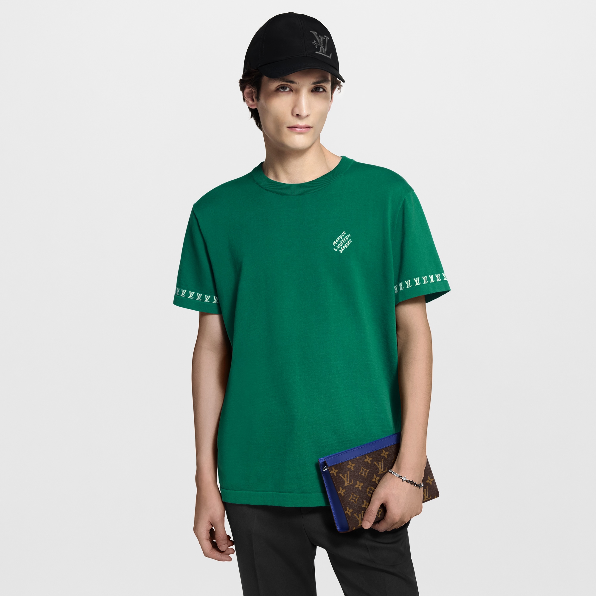 Bags and Small Leather Goods - Gaston Wearable Wallet Monogram Macassar Canvas Bags and Small Leather Goods Men