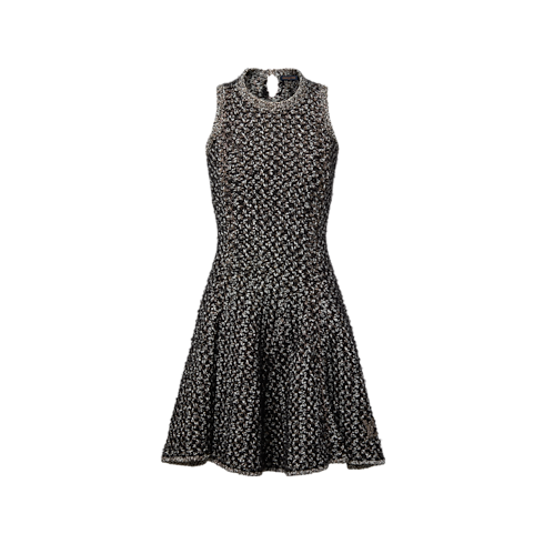 Women - Glitter Tweed Dress Women Ready-to-Wear Dresses | LOUIS VUITTON (Product zoom)