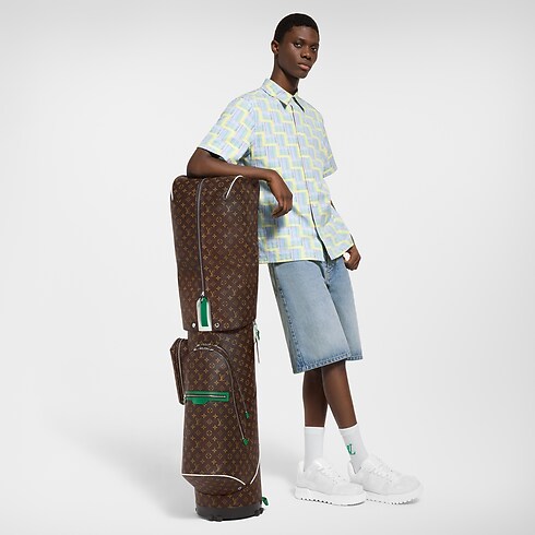 Men - Golf Bag Monogram Macassar Canvas Men Travel Softsided Luggage and Duffle Bags | LOUIS VUITTON (Product zoom)