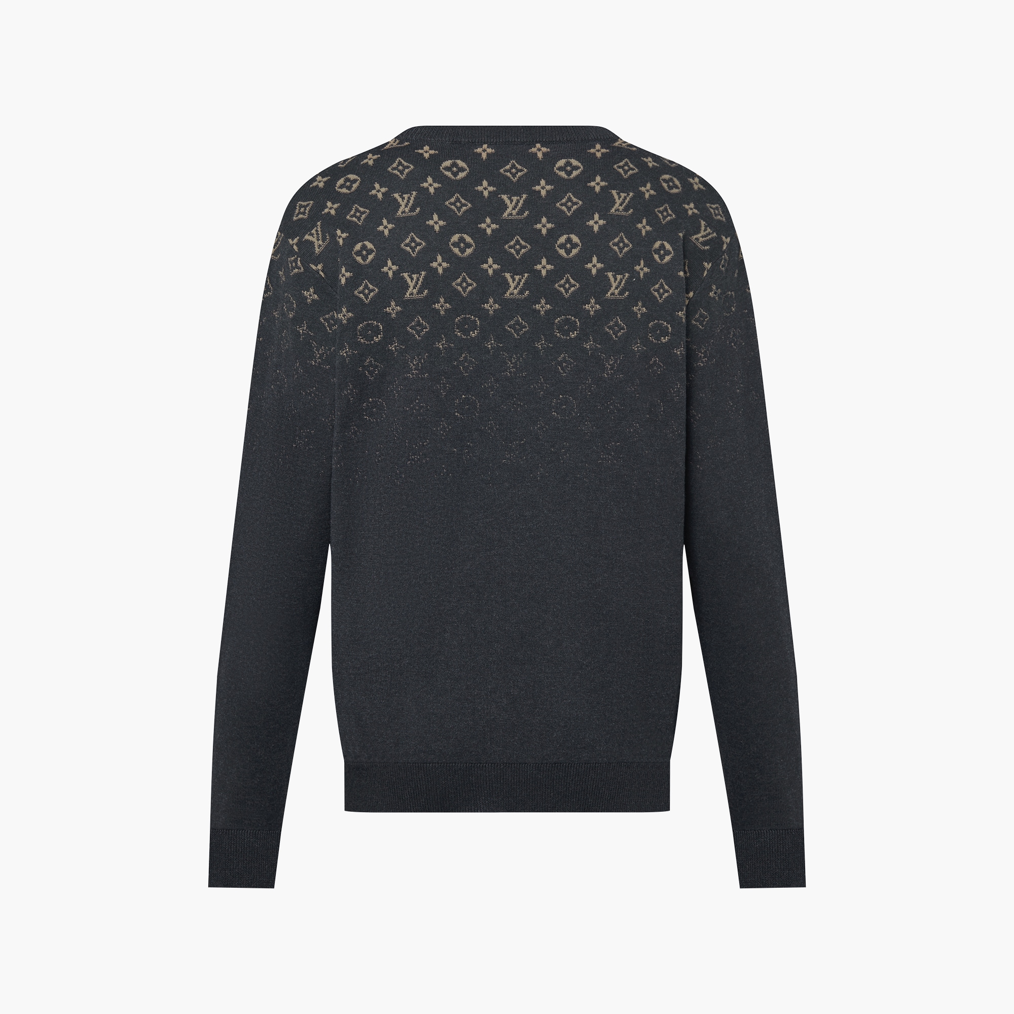 Gradient Cotton Crewneck Luxury Grey LOUIS VUITTON