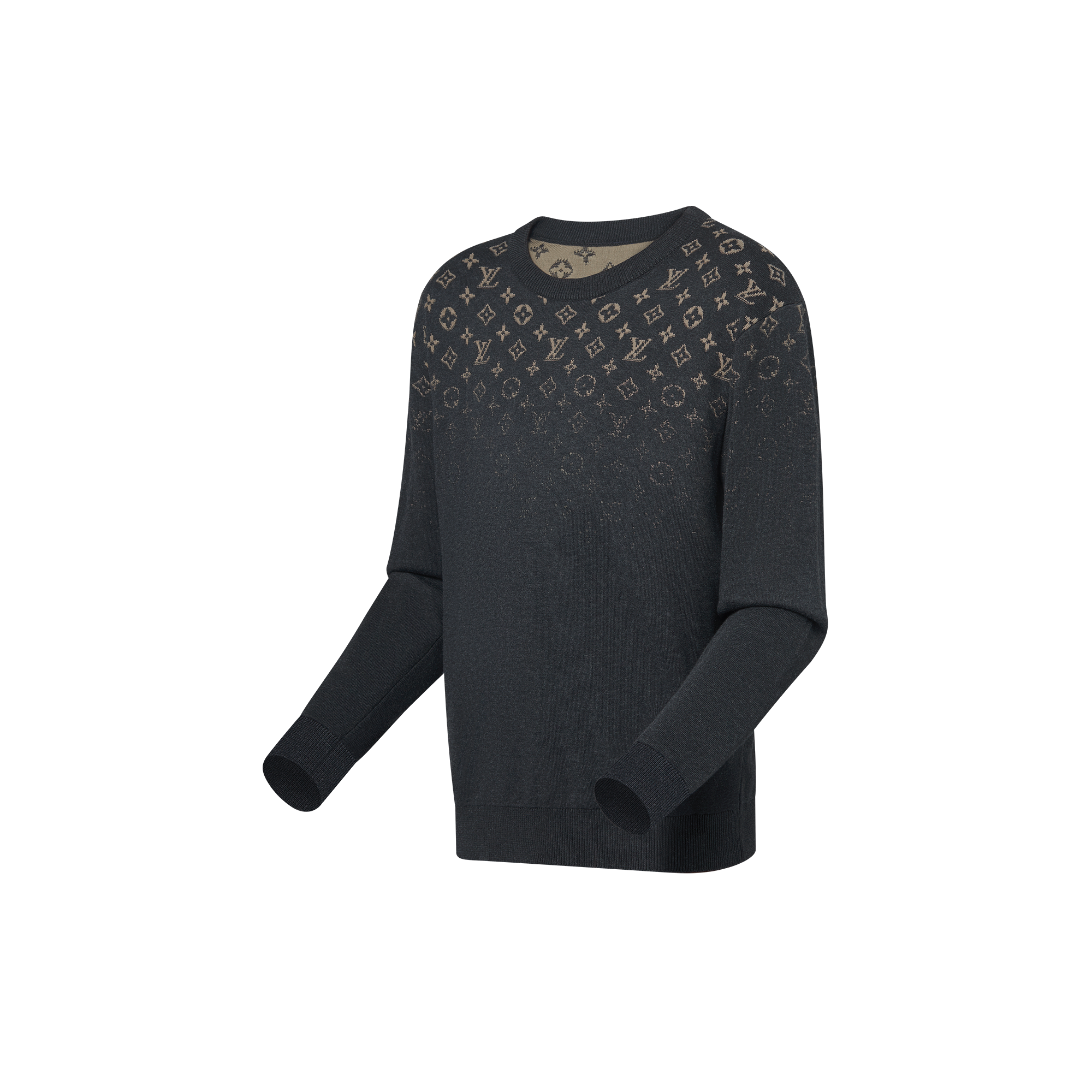 Men - Gradient Cotton Crewneck  Men Ready-to-Wear All Ready-to-Wear | LOUIS VUITTON (Product zoom)