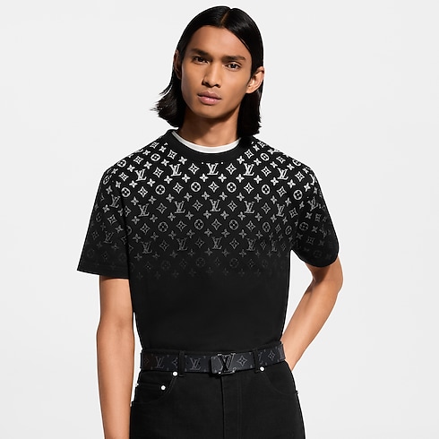 Men - Gradient Cotton T-Shirt Men Ready-to-Wear T-Shirts and Polos | LOUIS VUITTON (Product zoom)