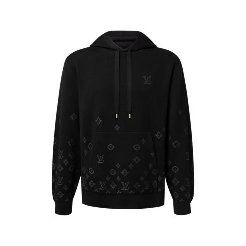 Men - Gradient Signature Jacquard Hoodie Men Ready-to-Wear All Ready-to-Wear | LOUIS VUITTON (Product zoom)