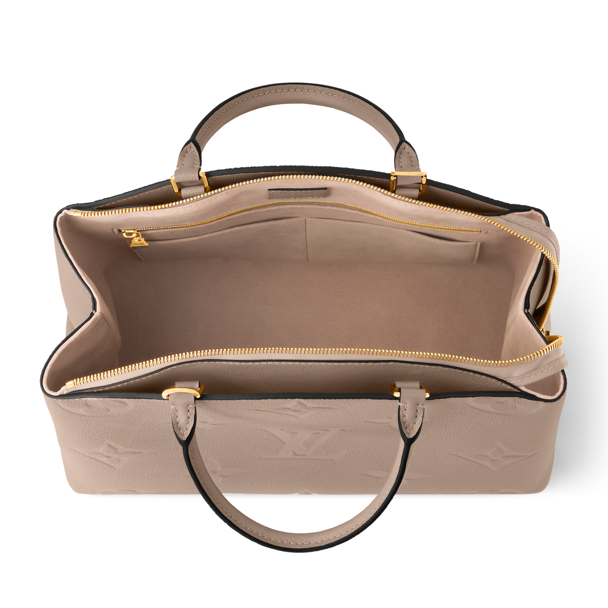 Grand Palais Tote Bag - Luxury Monogram Empreinte Leather Grey 