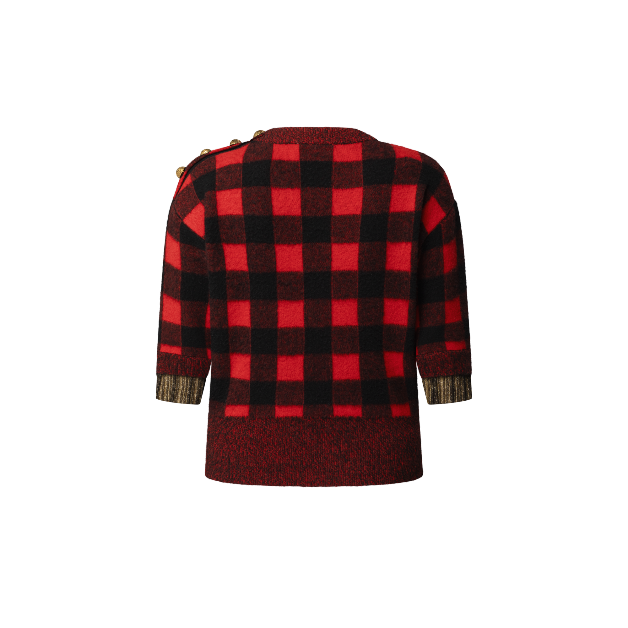 Women - Graphic Check Knit Top  Women Ready-to-Wear Tops | LOUIS VUITTON (Product zoom)