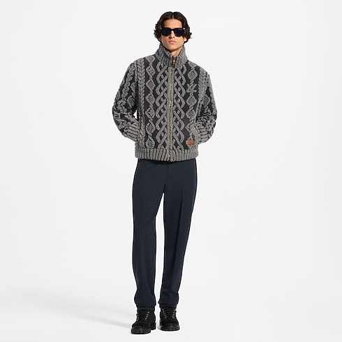 Men - Graphic Fleece Blouson Men Ready-to-Wear All Ready-to-Wear | LOUIS VUITTON (Product zoom)