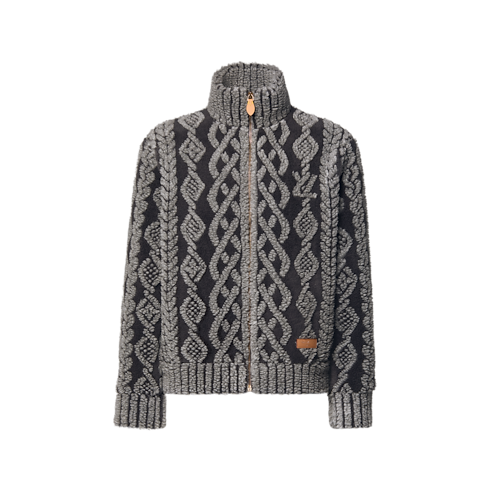 Men - Graphic Fleece Blouson Men Ready-to-Wear All Ready-to-Wear | LOUIS VUITTON (Product zoom)