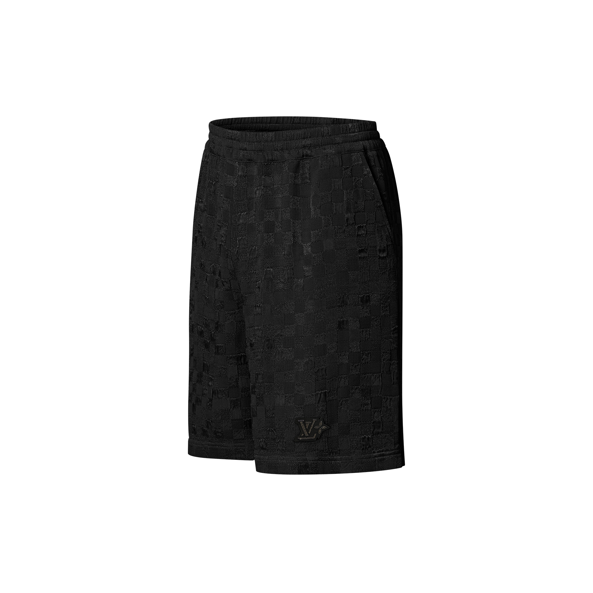 Men - Graphic Jacquard Fluid Shorts  Men Ready-to-Wear Trousers | LOUIS VUITTON (Product zoom)