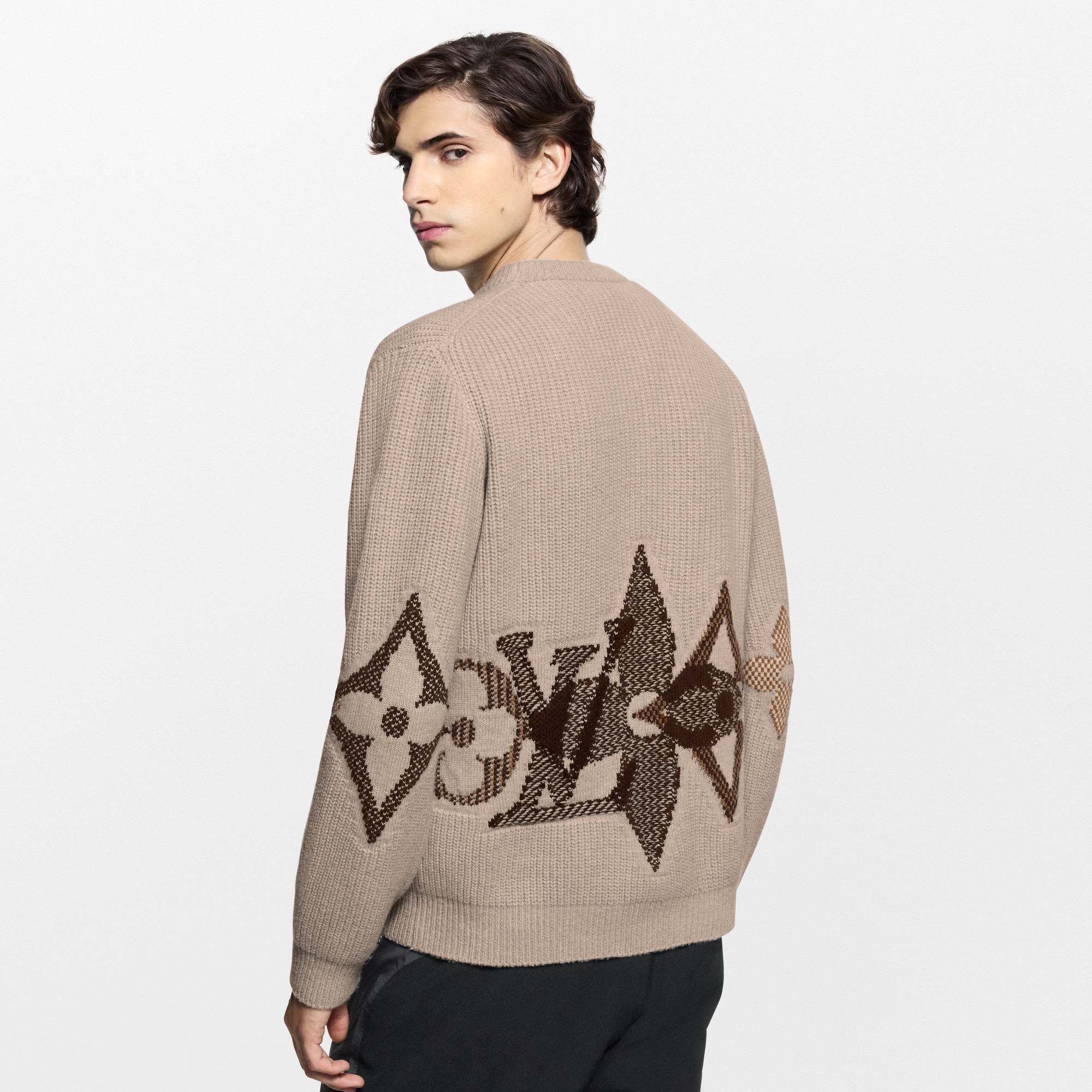 New - Graphic Knitted Crewneck  New For Men LV Ski | LOUIS VUITTON (Product zoom)