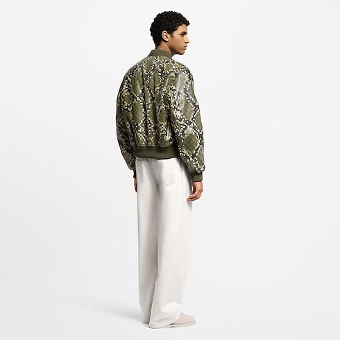 Men - Graphic Leather Bomber Men Ready-to-Wear Outerwear and Coats | LOUIS VUITTON (Product zoom)