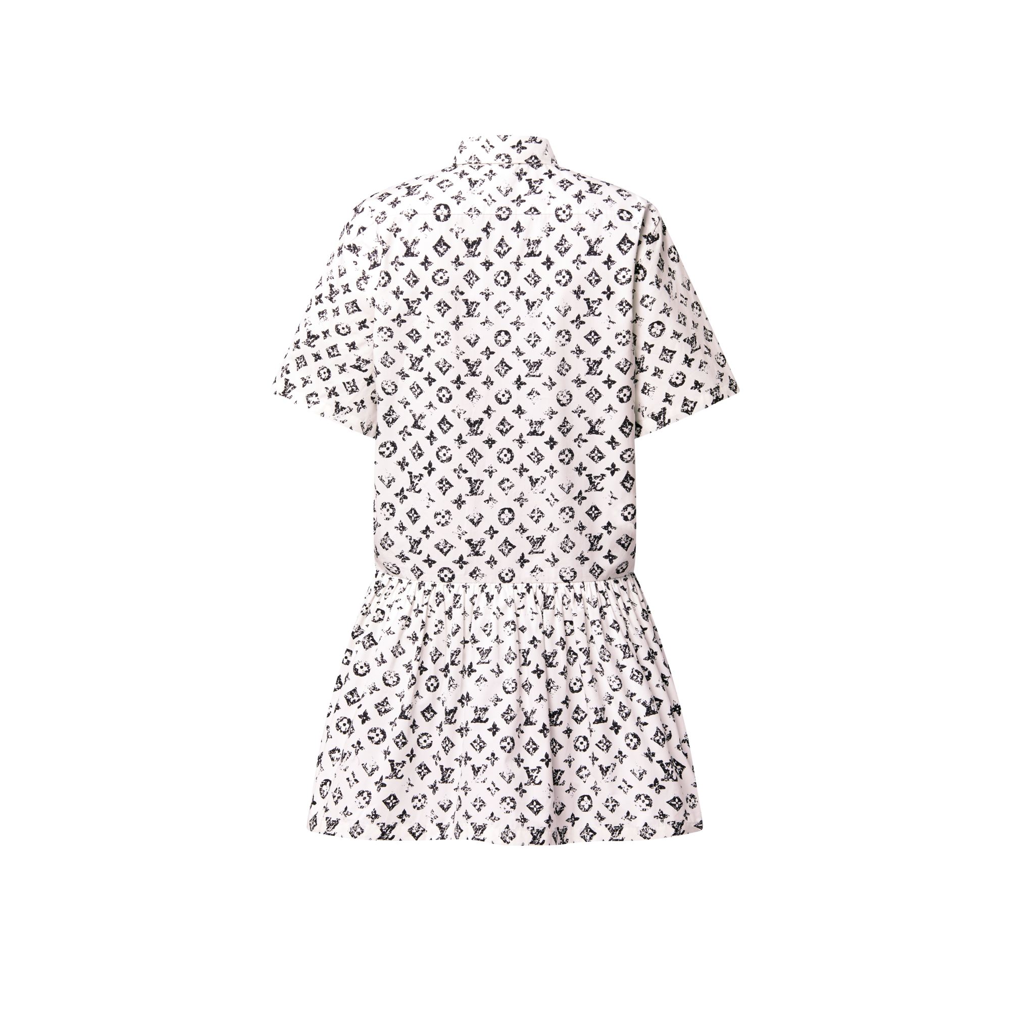 Women - Graphic Monogram Shirt Dress  Women Ready-to-Wear Dresses | LOUIS VUITTON (Product zoom)