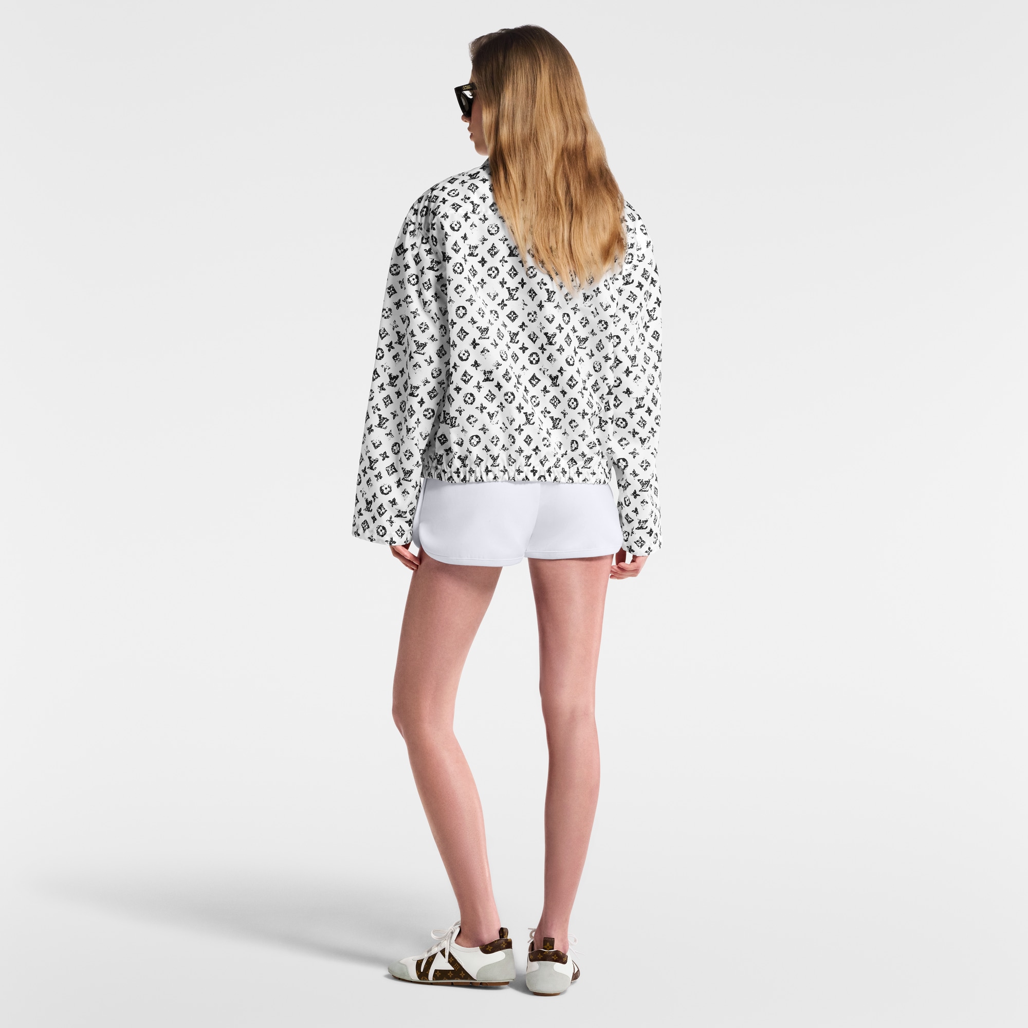 Women - Graphic Monogram Zip-Up Jacket  Women Ready-to-Wear Coats and Jackets | LOUIS VUITTON (Product zoom)