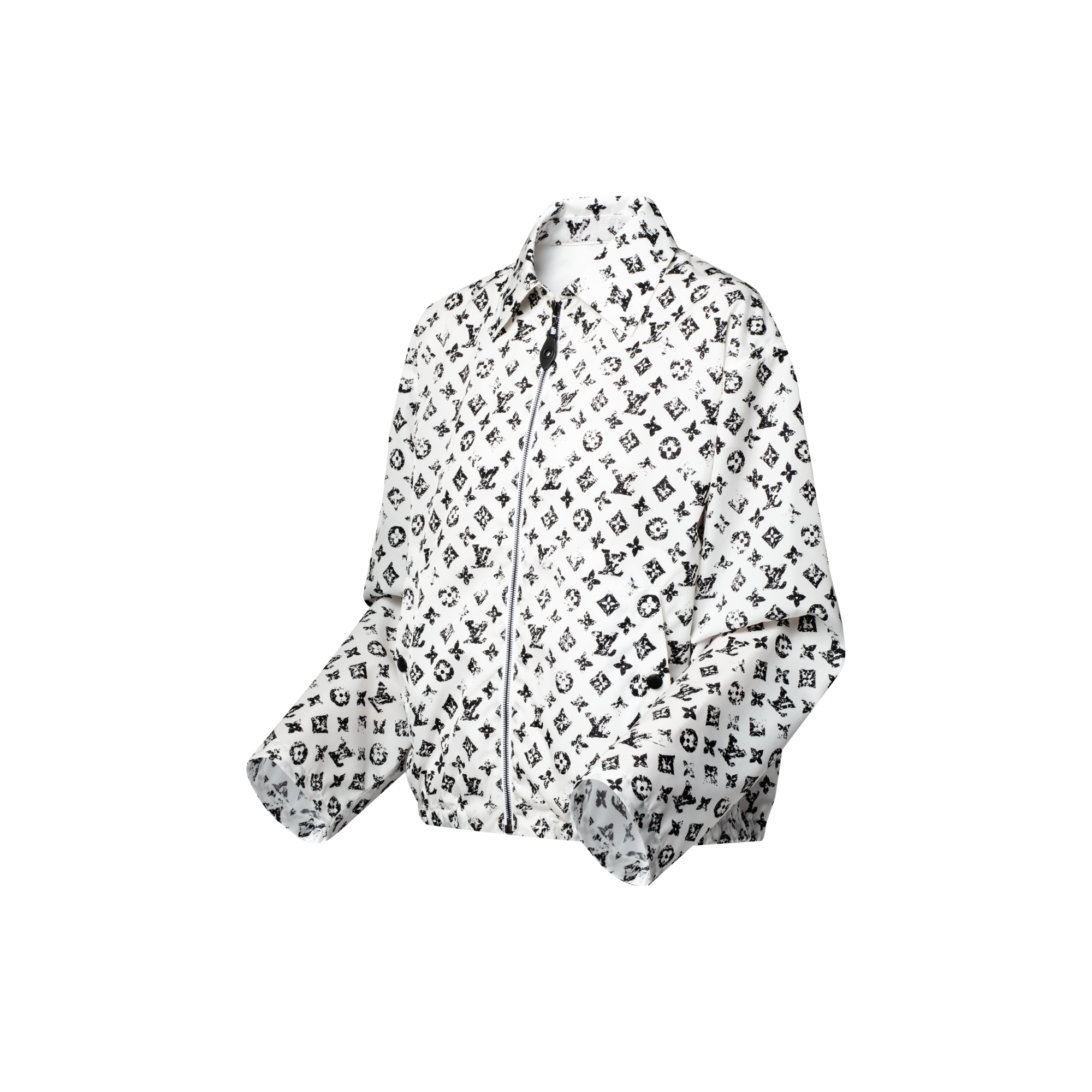 Women - Graphic Monogram Zip-Up Jacket  Women Ready-to-Wear Coats and Jackets | LOUIS VUITTON (Product zoom)