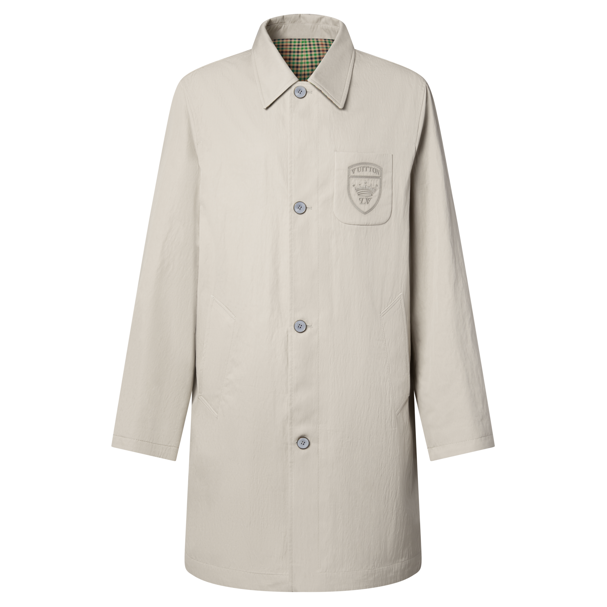 Men - Graphic Reversible Raincoat  Men Ready-to-Wear Outerwear and Coats | LOUIS VUITTON (Product zoom)