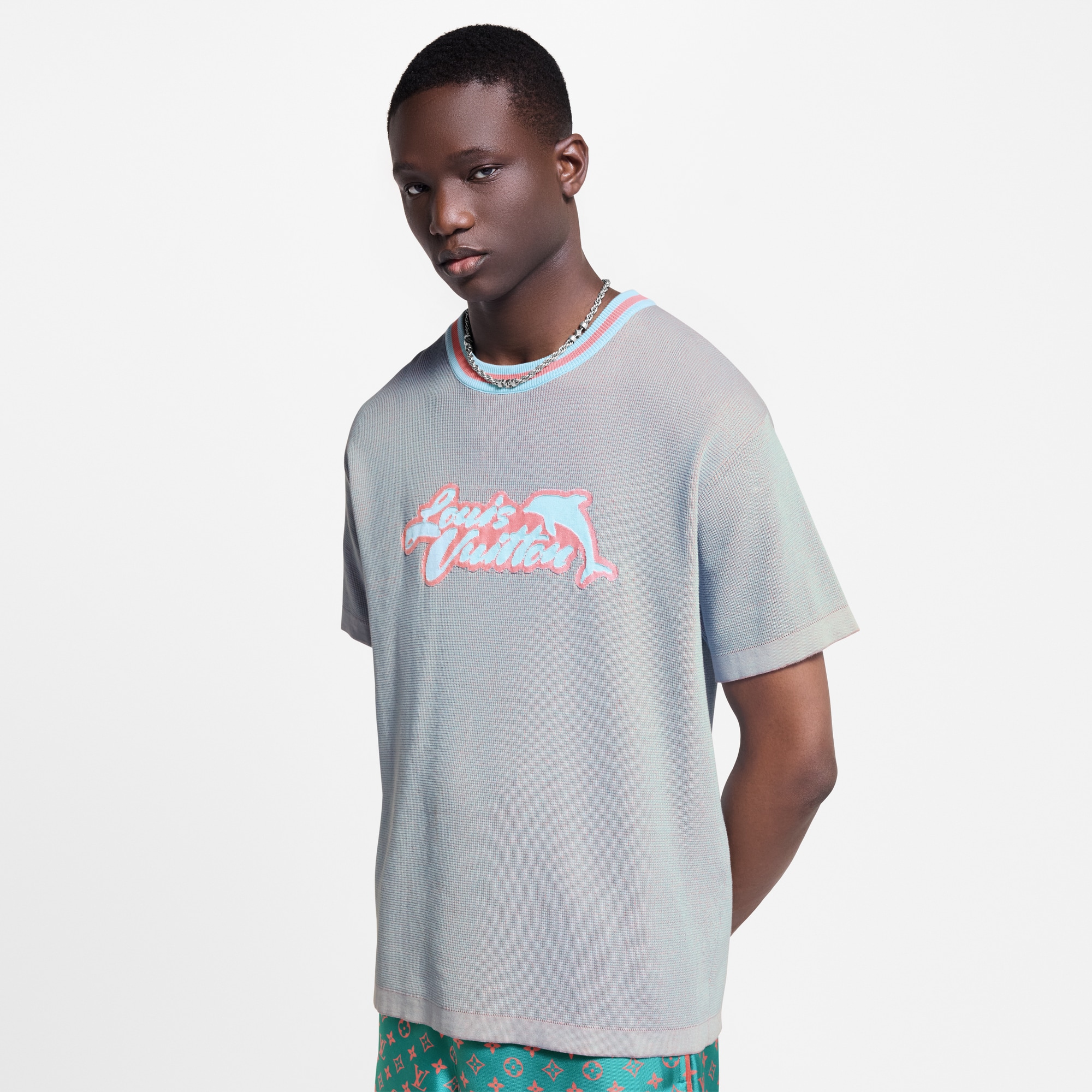 Men - Graphic Short-Sleeved Crewneck  Men Ready-to-Wear Knitwear and Sweatshirts | LOUIS VUITTON (Product zoom)