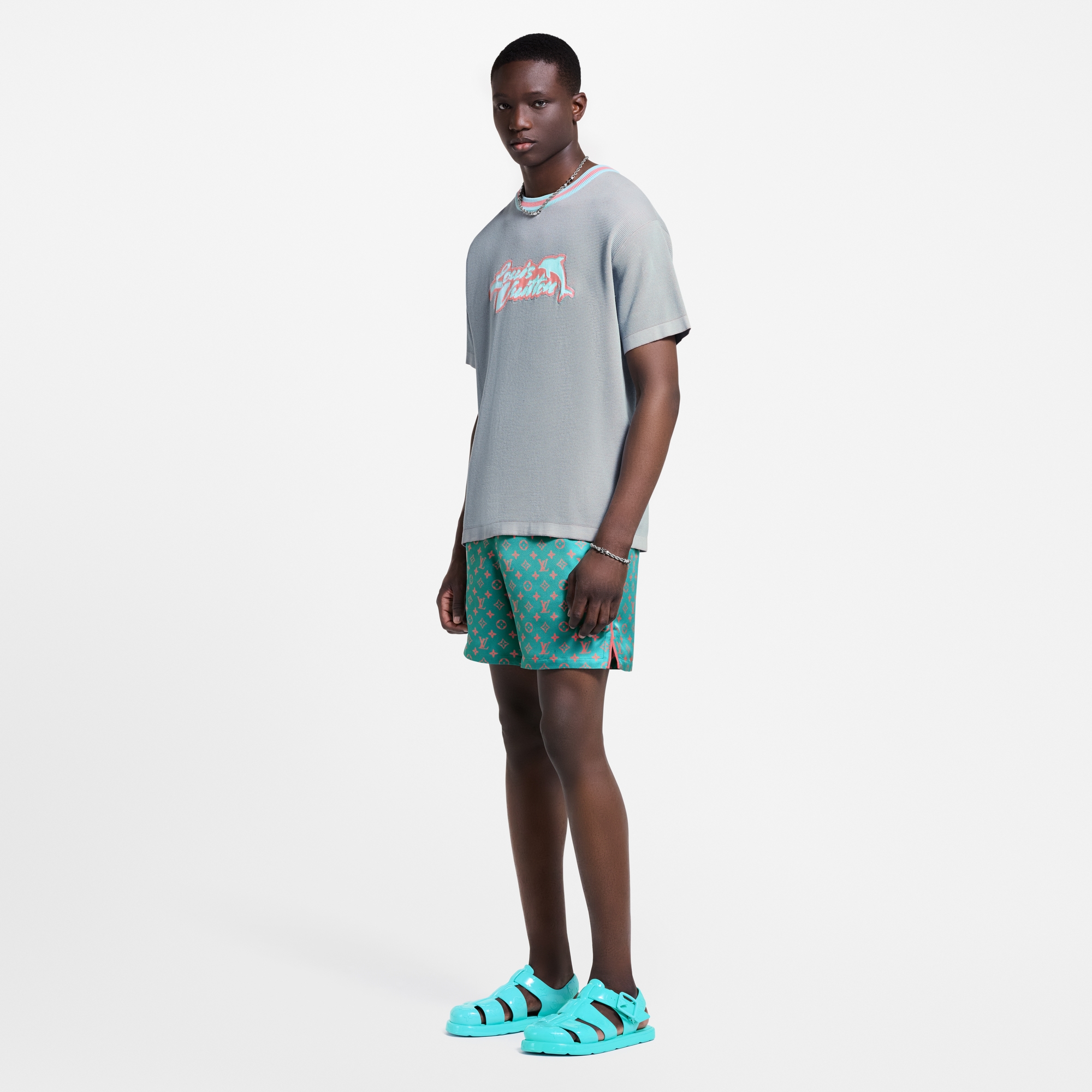 Men - Graphic Short-Sleeved Crewneck  Men Ready-to-Wear Knitwear and Sweatshirts | LOUIS VUITTON (Product zoom)