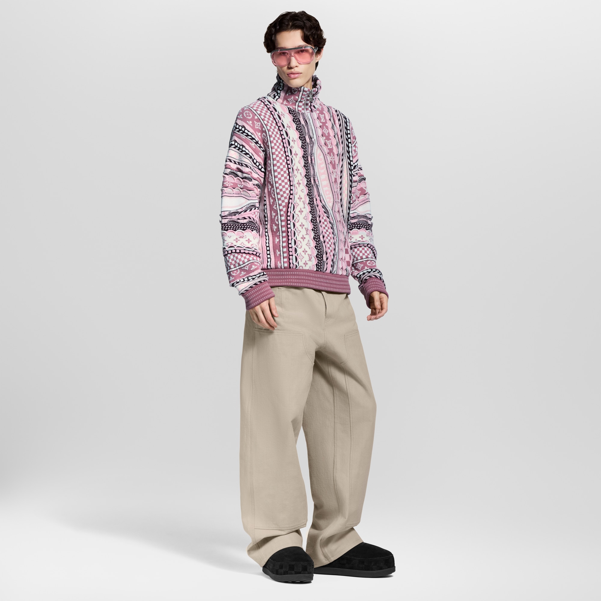Men - Half-Zip Jumper  Men Ready-to-Wear All Ready-to-Wear | LOUIS VUITTON (Product zoom)