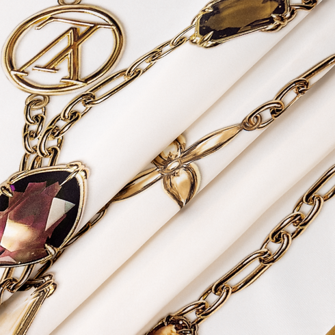 Women - Heirloom Silk Triangle S00 Women Accessories Silk Squares and Bandeaux | LOUIS VUITTON (Product zoom)