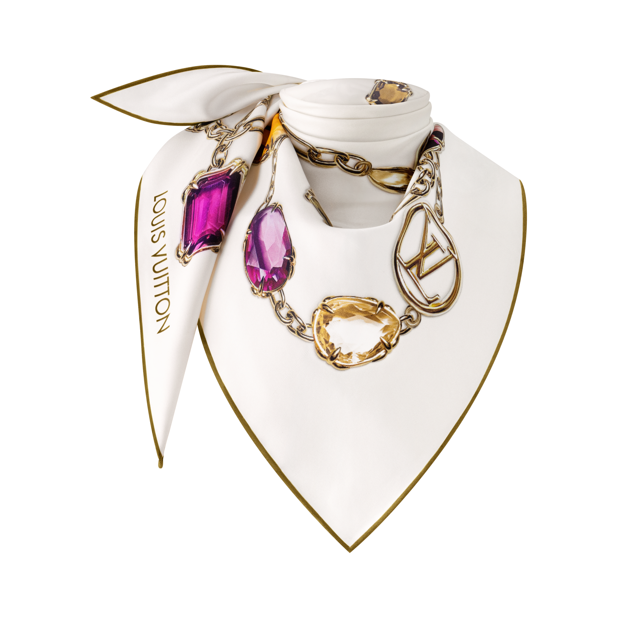 Women - Heirloom Silk Triangle S00 Women Accessories Silk Squares and Bandeaux | LOUIS VUITTON (Product zoom)