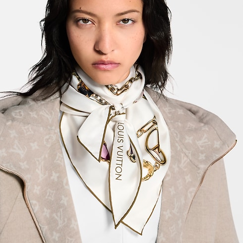 Women - Heirloom Silk Triangle S00 Women Accessories Silk Squares and Bandeaux | LOUIS VUITTON (Product zoom)