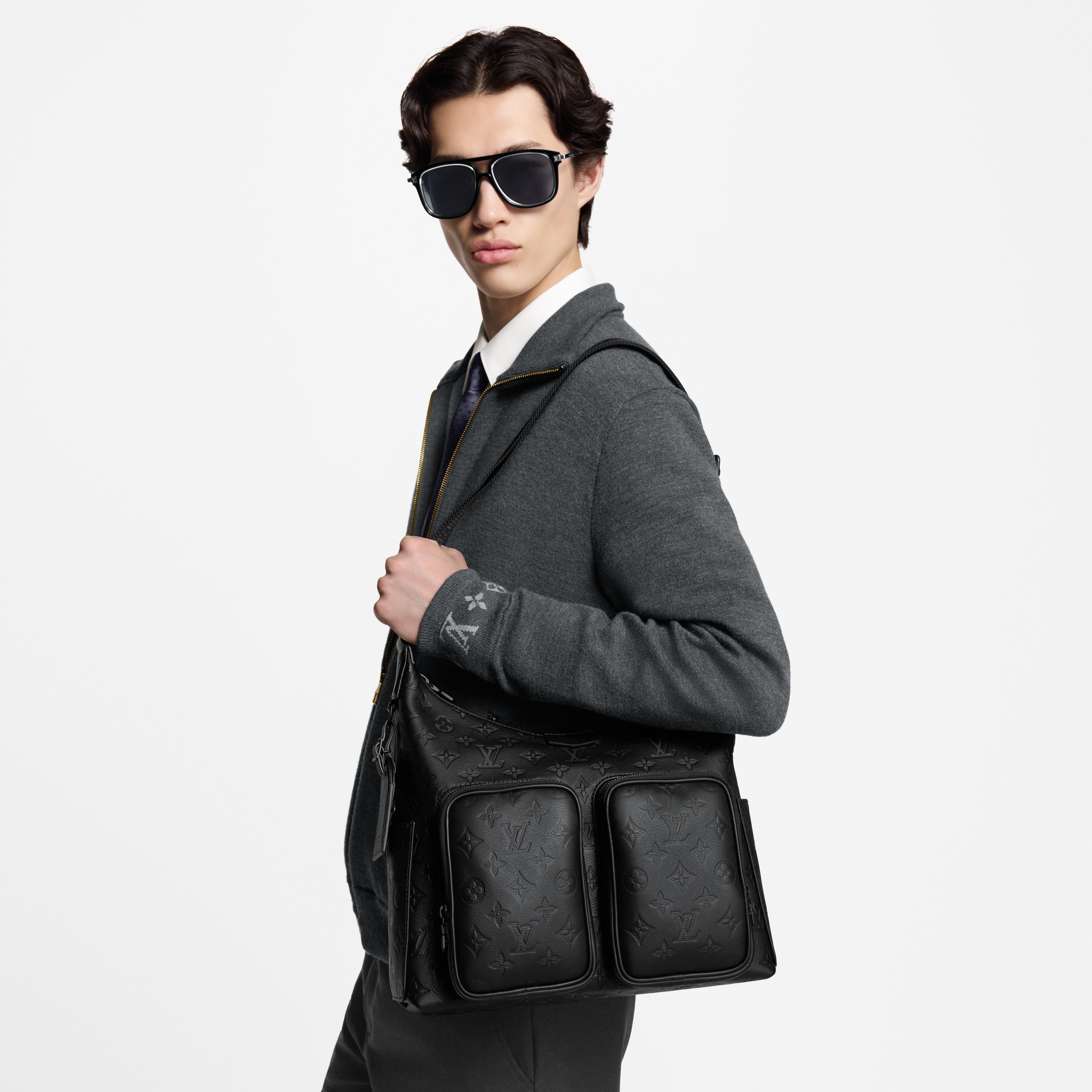 Bags and Small Leather Goods - Hobo Cargo Bag Monogram Shadow Leather Bags and Small Leather Goods Women