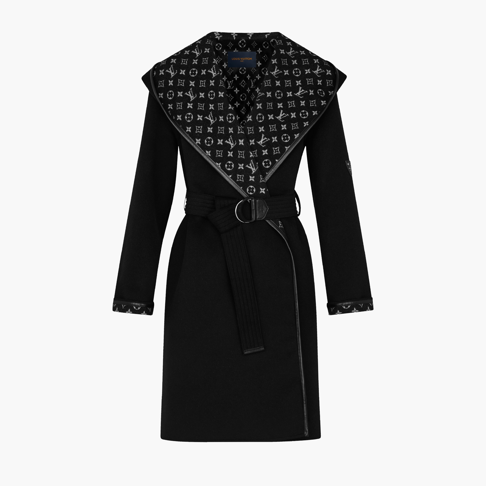 Black Wrap Coat LOUIS VUITTON