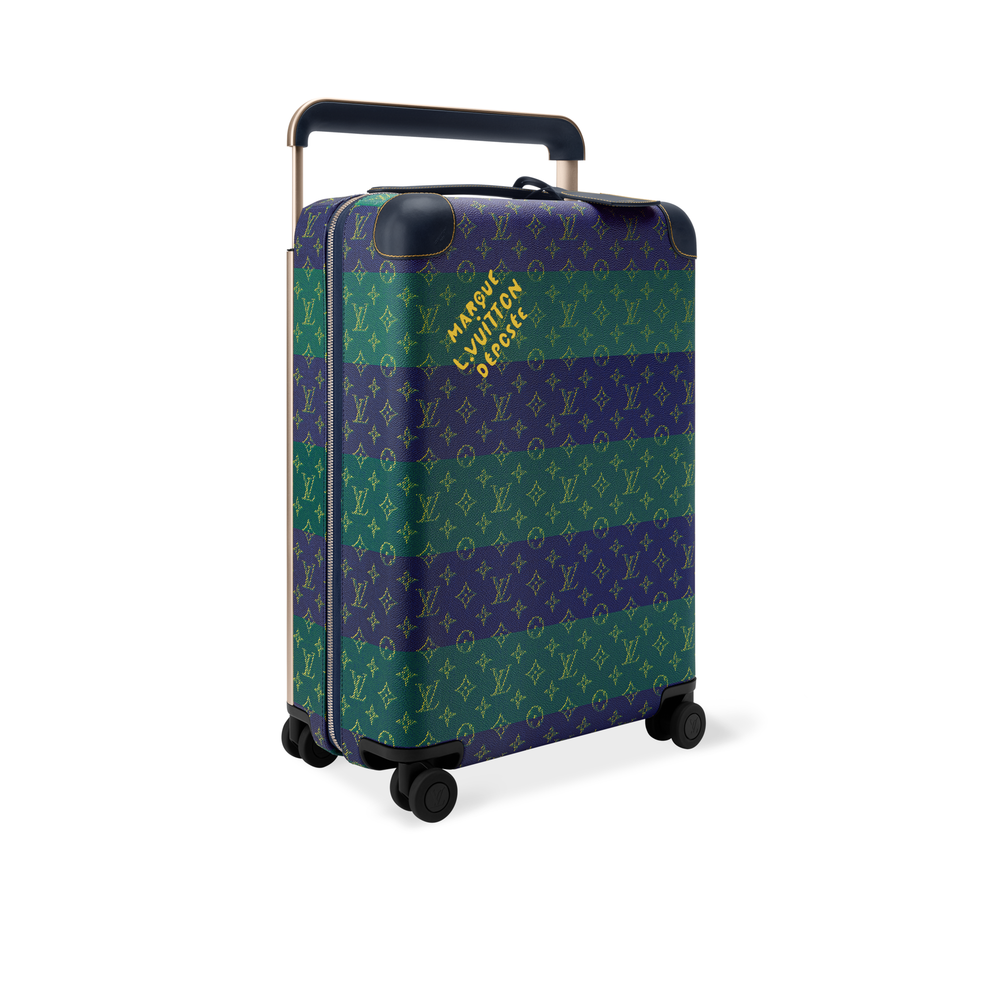 Men - Horizon 55 Suitcase Monogram Heritage Men Travel Rolling Luggage | LOUIS VUITTON (Product zoom)