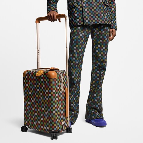 Men - Horizon 55 Suitcase Damier Ebene Canvas Men Travel Rolling Luggage | LOUIS VUITTON (Product zoom)