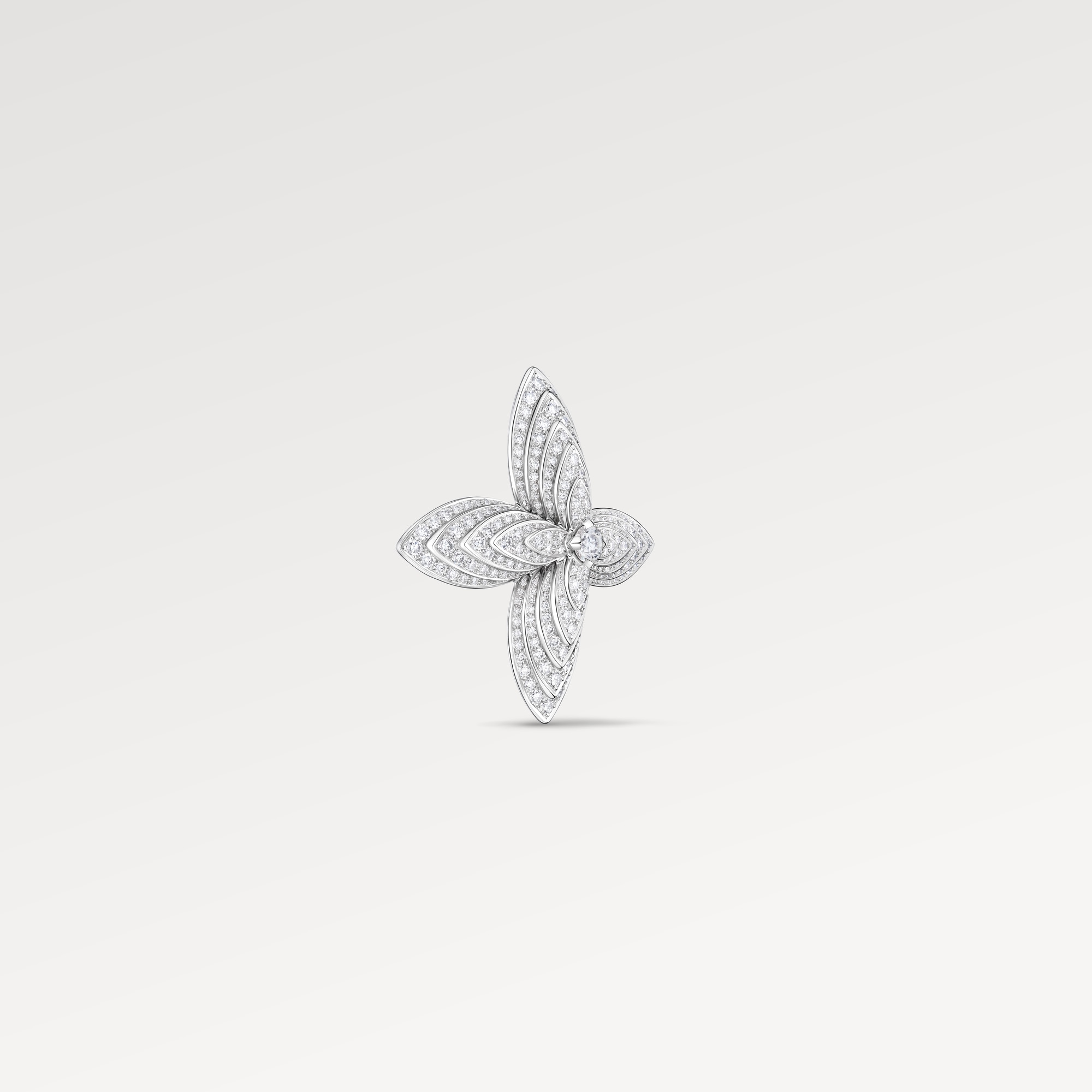 Les Extraordinaires - Idylle Blossom Brooch, White Gold and Diamonds  Les Extraordinaires Jewellery Others | LOUIS VUITTON (Product zoom)