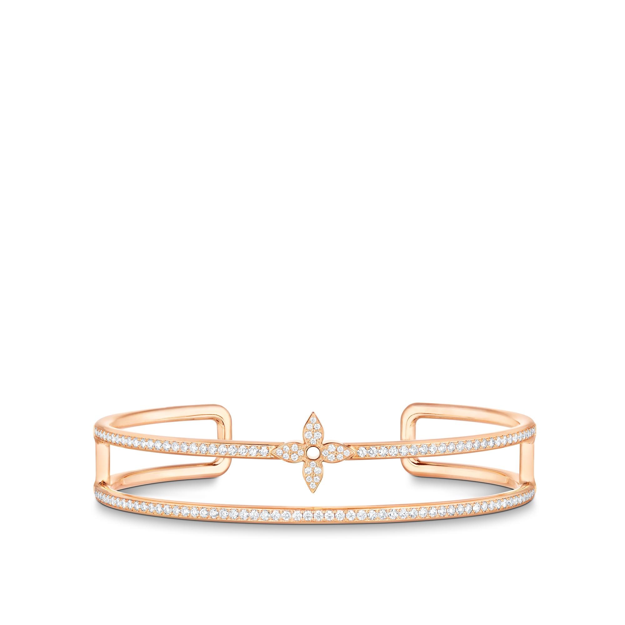 Jewellery - Idylle Blossom Two-Row Bracelet, Pink Gold and Diamonds  Jewellery Categories All Fine Jewellery | LOUIS VUITTON (Product zoom)