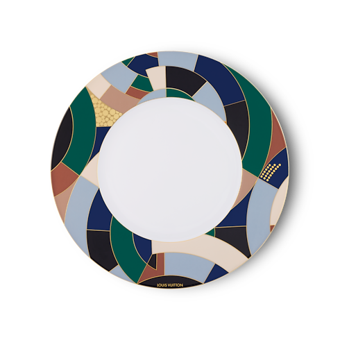 Trunks, Travel and Home - Illusion Set of 2 Dinner Plates Trunks, Travel and Home Home and Art of Dining Art of Dining | LOUIS VUITTON (Product zoom)