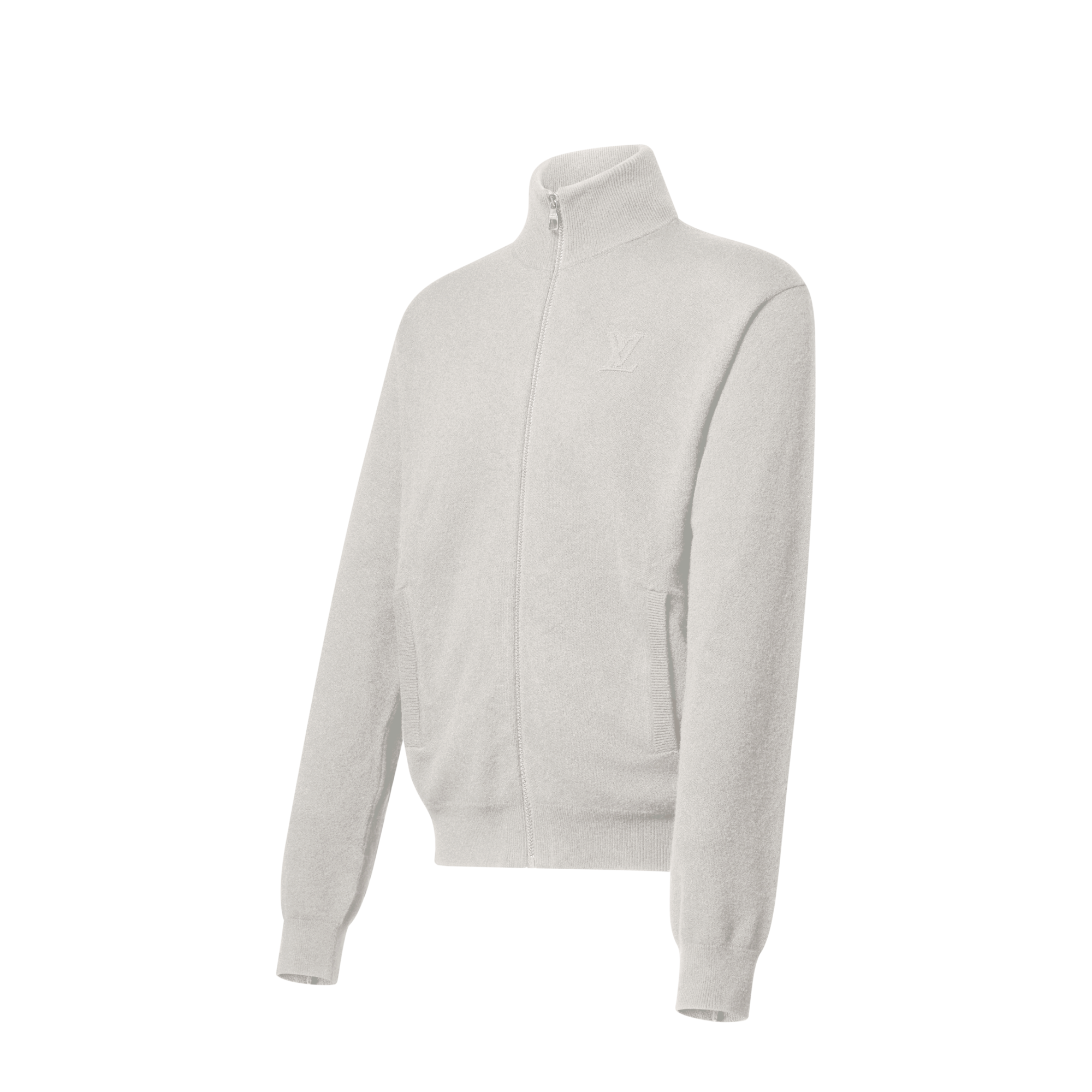 Men - Inside Out Zipped Through Cashmere Hoodie  Men Ready-to-Wear All Ready-to-Wear | LOUIS VUITTON (Product zoom)