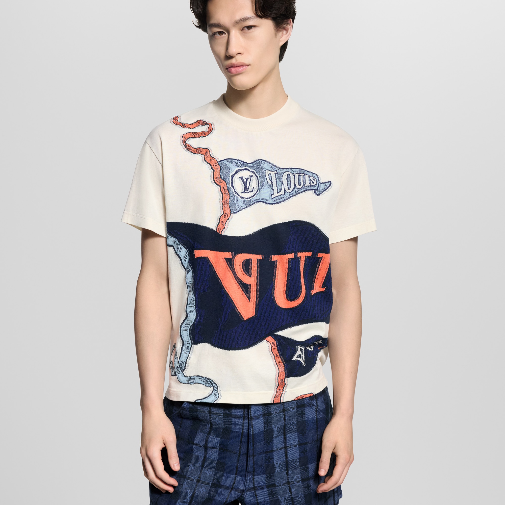 Products ヴィトン2023 グラフィックコットン Tシャツ by Louis 
