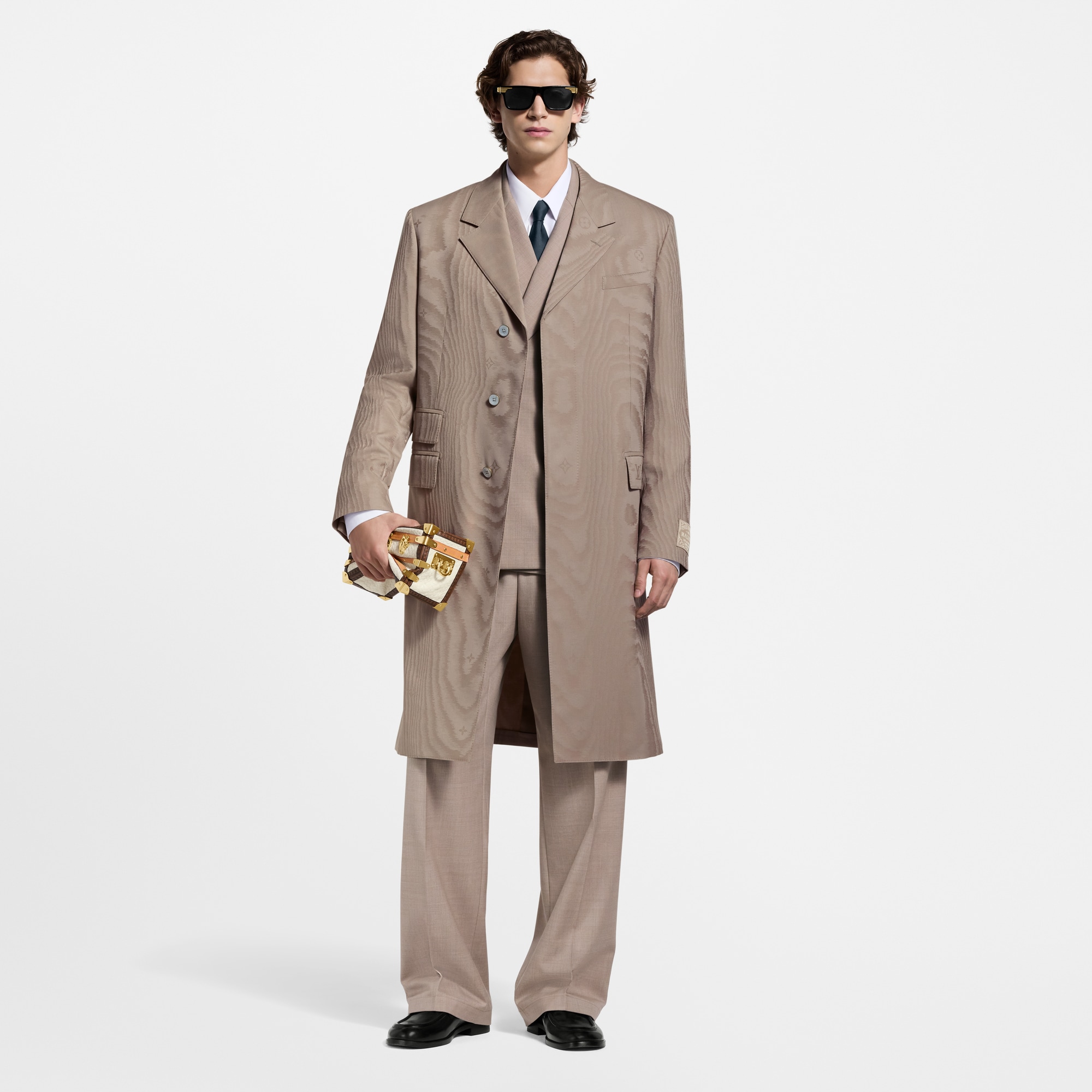 Men - Jacquard Unlined Coat  Men Ready-to-Wear Outerwear and Coats | LOUIS VUITTON (Product zoom)