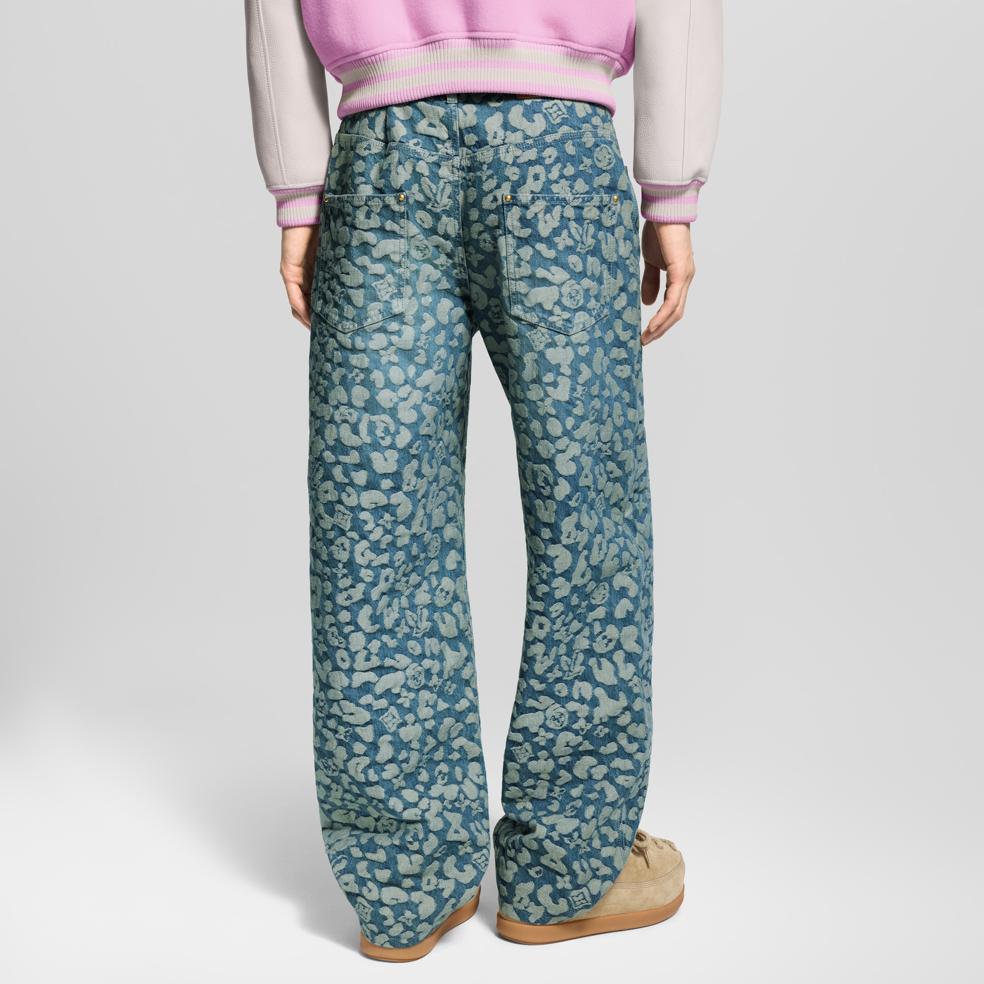 Men - Jacquard Workwear Denim Trousers  Men Ready-to-Wear Denim Collection | LOUIS VUITTON (Product zoom)