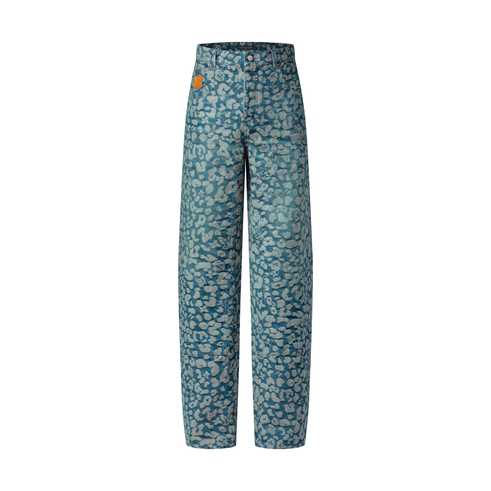 Men - Jacquard Workwear Denim Trousers  Men Ready-to-Wear Denim Collection | LOUIS VUITTON (Product zoom)