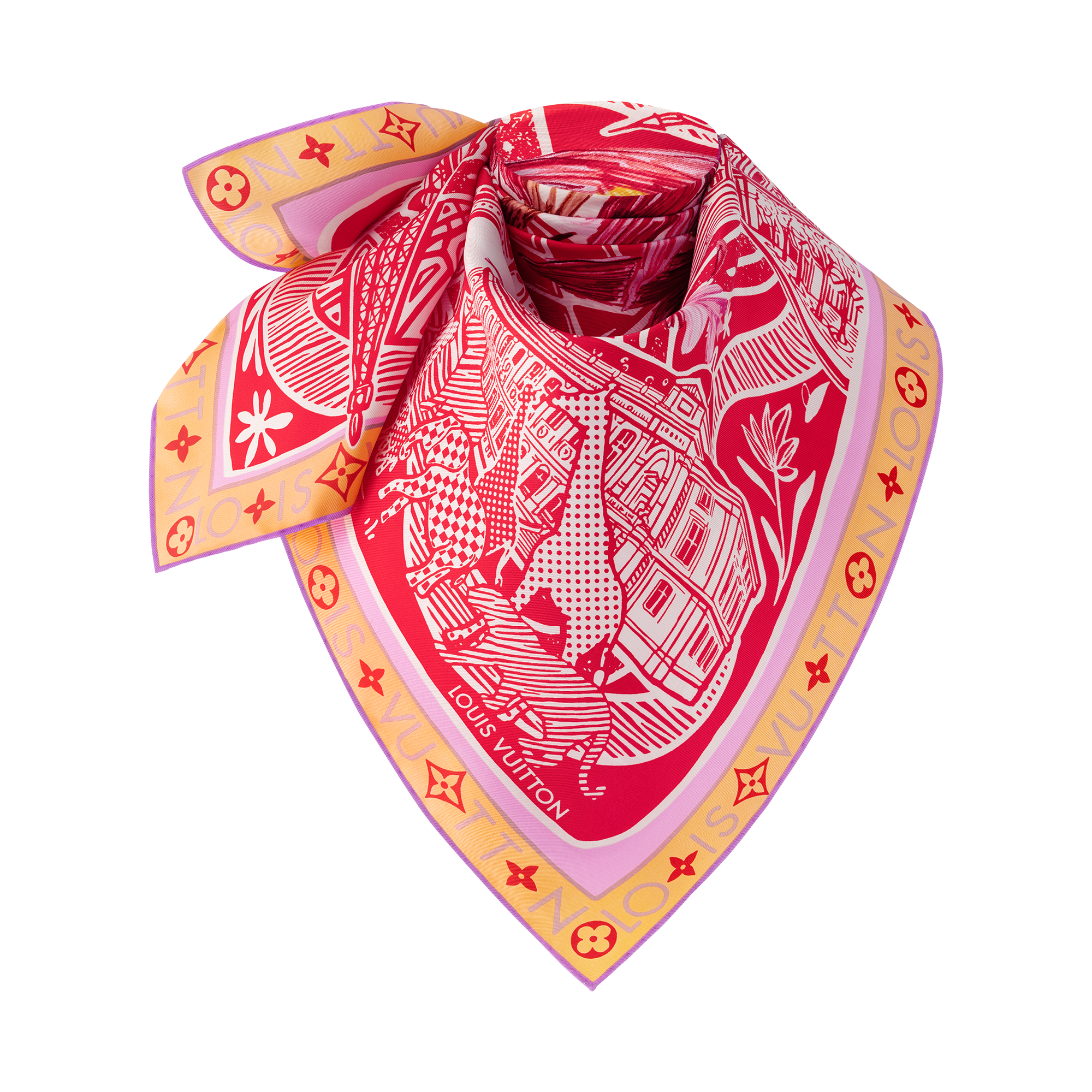 Women - Jardin Des Plantes Square 90 S00 Women Accessories Silk Squares and Bandeaux | LOUIS VUITTON (Product zoom)